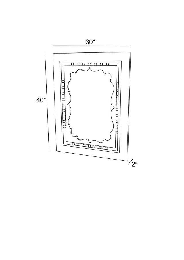 Deeba White Mirror - Thumbnail - Image 4