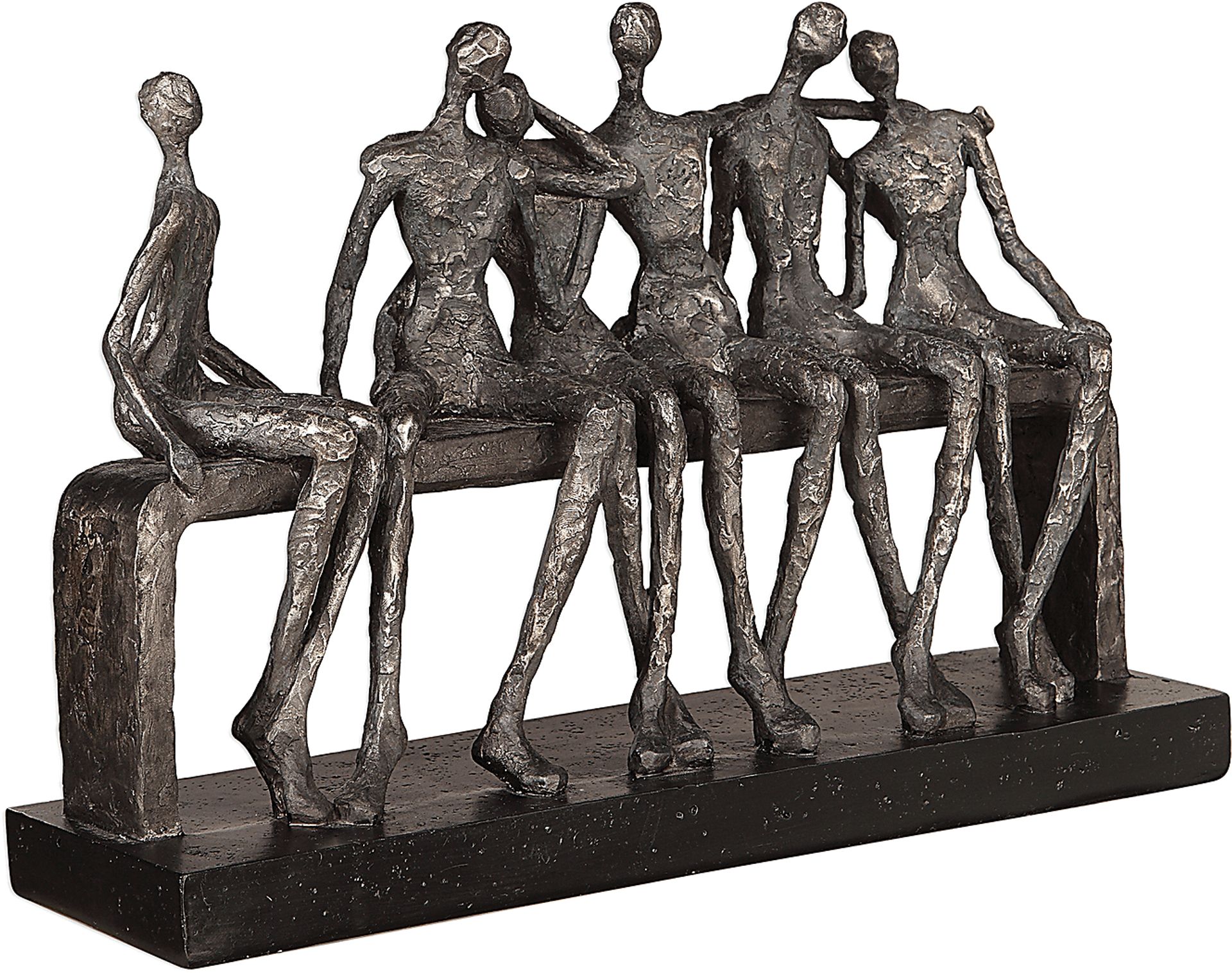 Deep Fellowship Silver Sculpture - Image 2