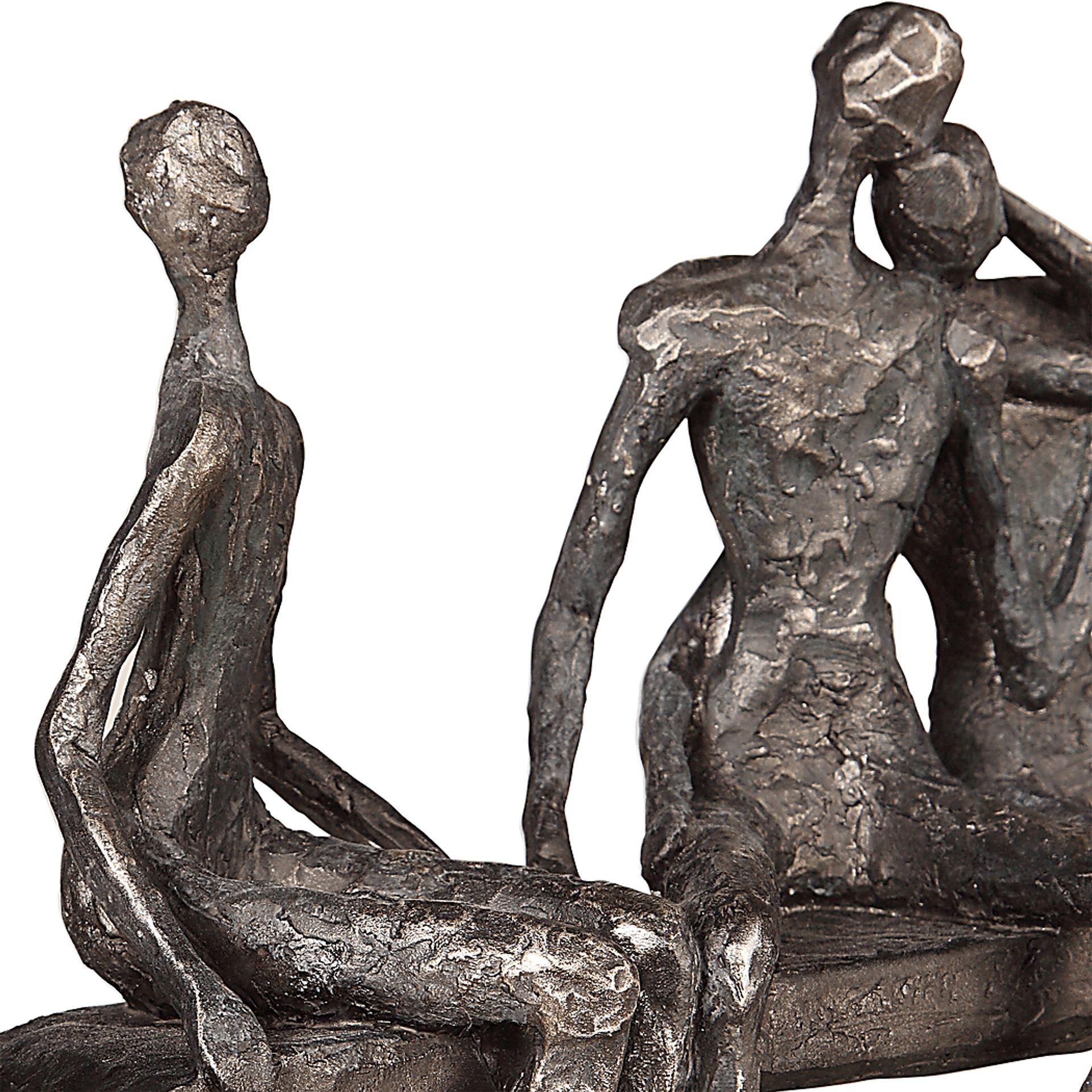 Deep Fellowship Silver Sculpture - Image 3