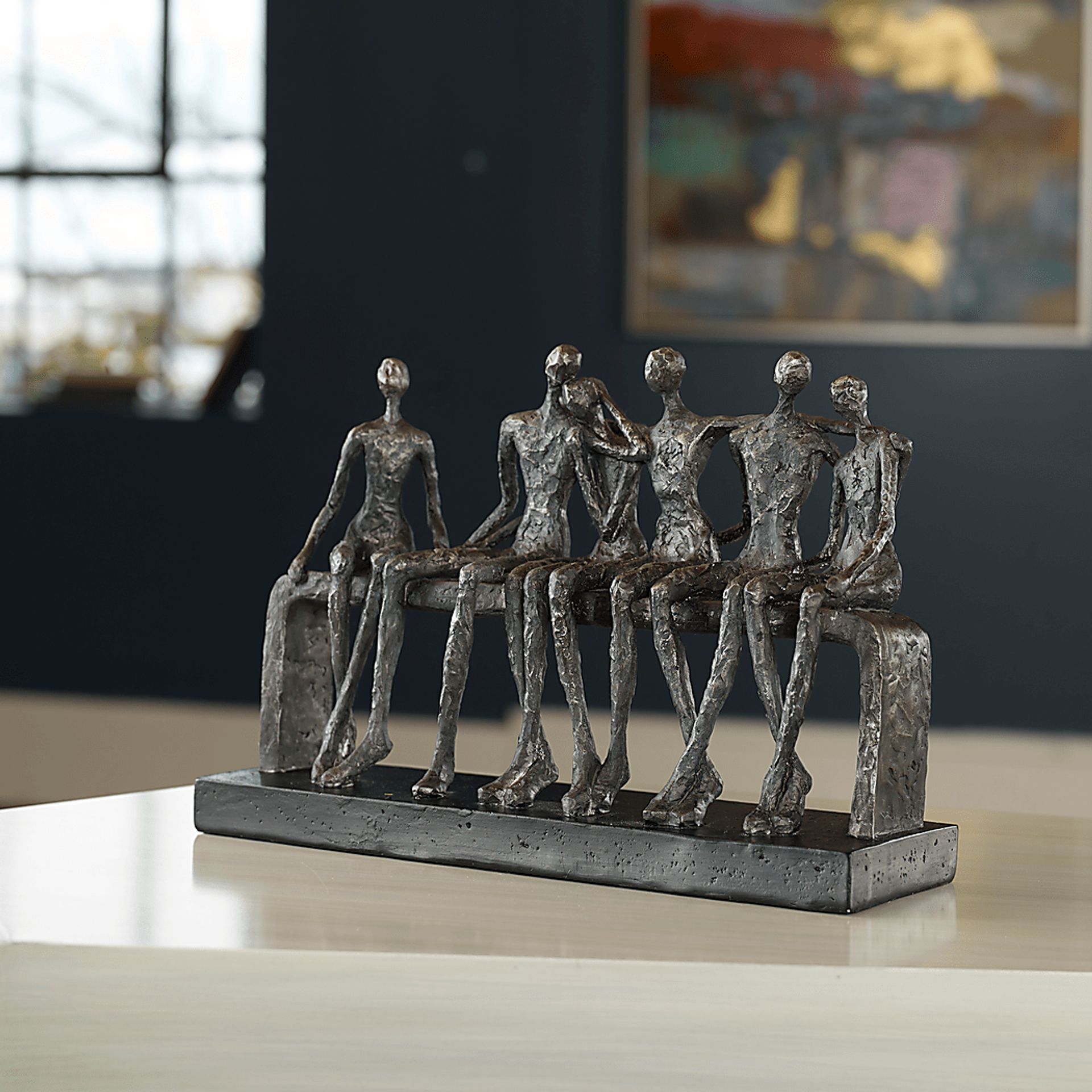 Deep Fellowship Silver Sculpture - Image 4