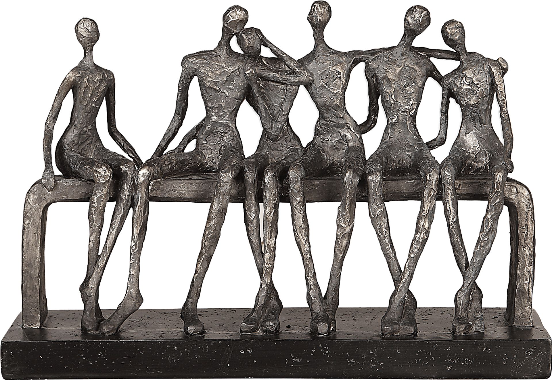 Deep Fellowship Silver Sculpture - Image 1