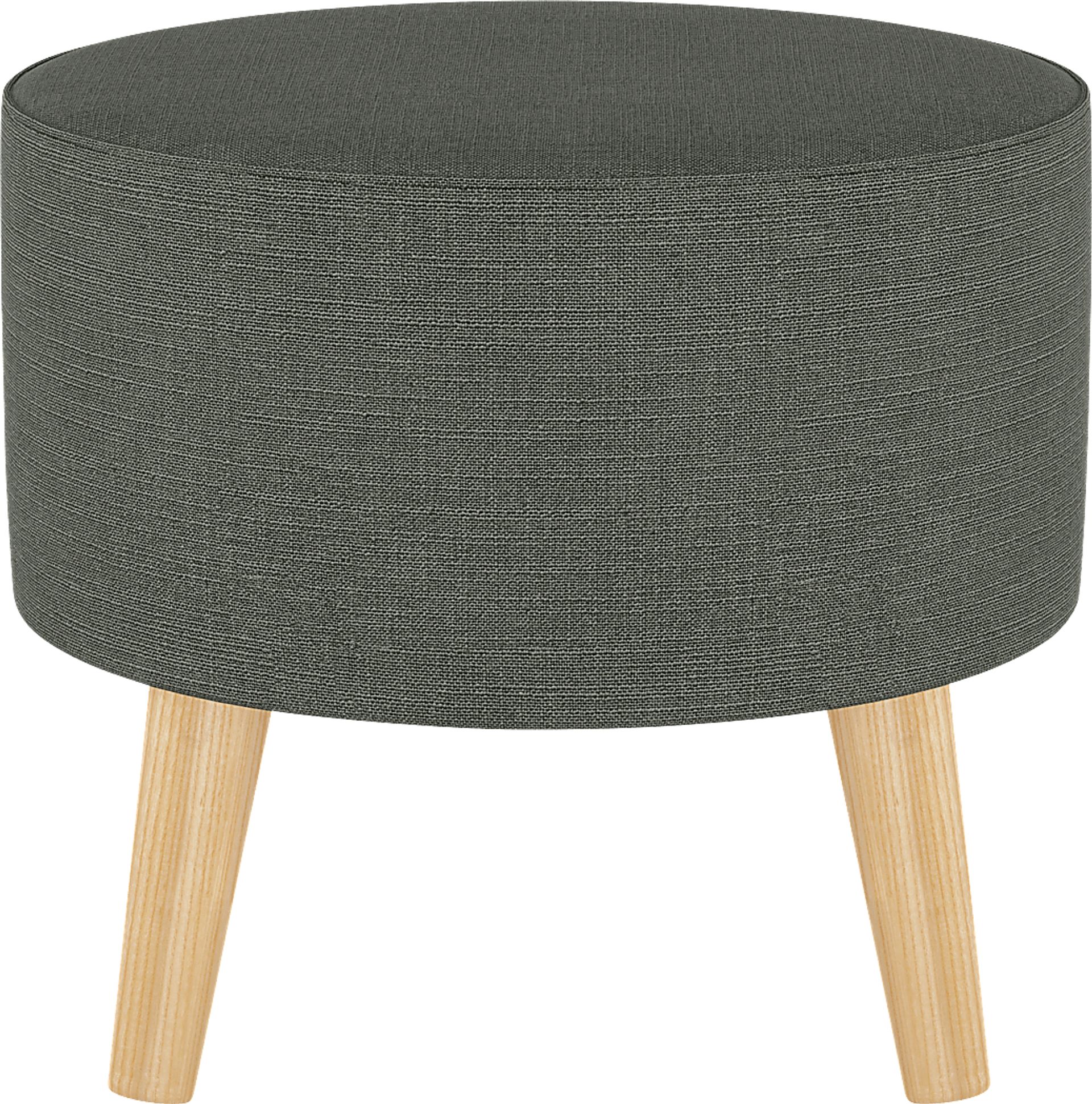 Deep Forest Charcoal Ottoman - Image 2