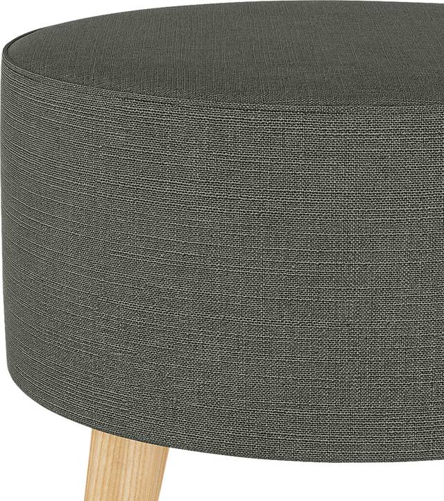 Deep Forest Charcoal Ottoman - Thumbnail - Image 3