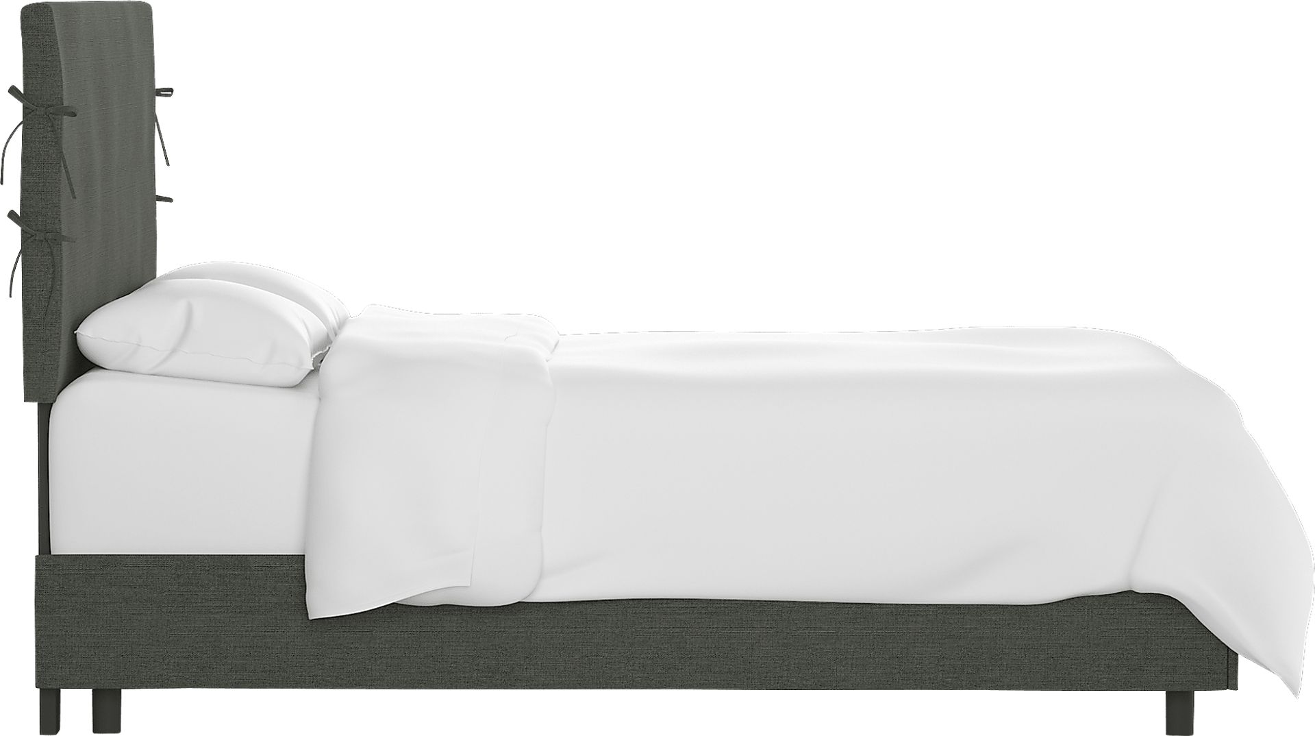 Deep Forest Charcoal Queen Upholstered Bed - Image 3