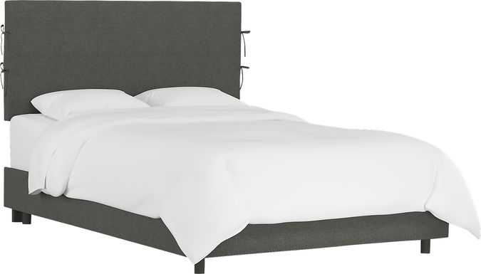 Deep Forest Charcoal Queen Upholstered Bed
