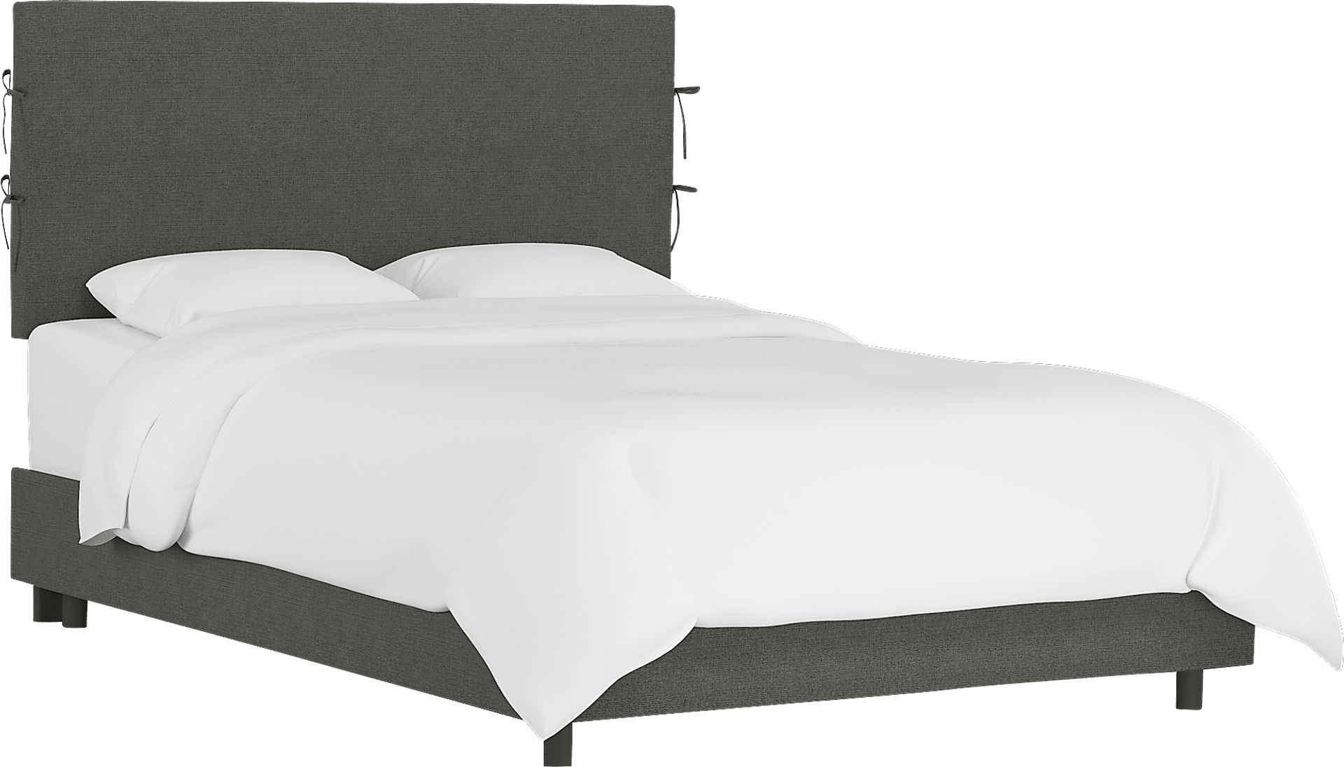 Deep Forest Charcoal Queen Upholstered Bed - Image 1