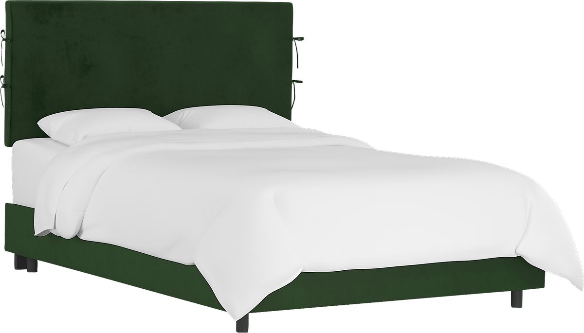 Deep Forest Green Colors Emerald Acrylic,Polyester Fabric King Bed ...