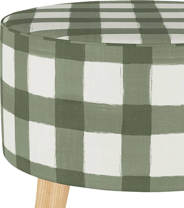 Deep Forest Sage Ottoman - Thumbnail - Image 3