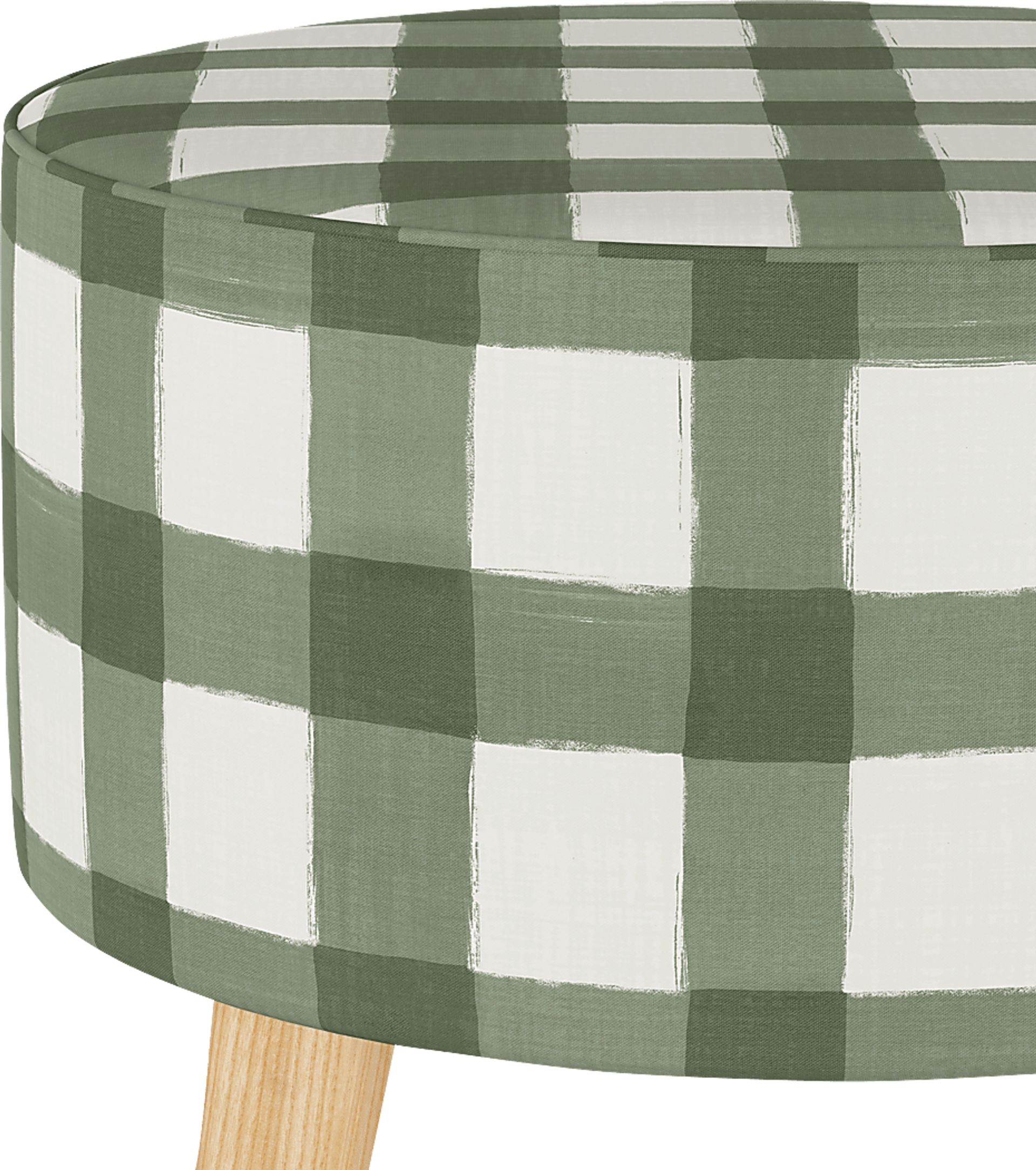 Deep Forest Sage Ottoman - Image 3