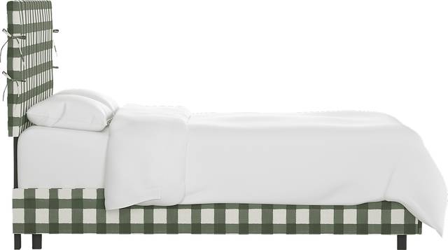 Deep Forest Sage Queen Upholstered Bed - Thumbnail - Image 3