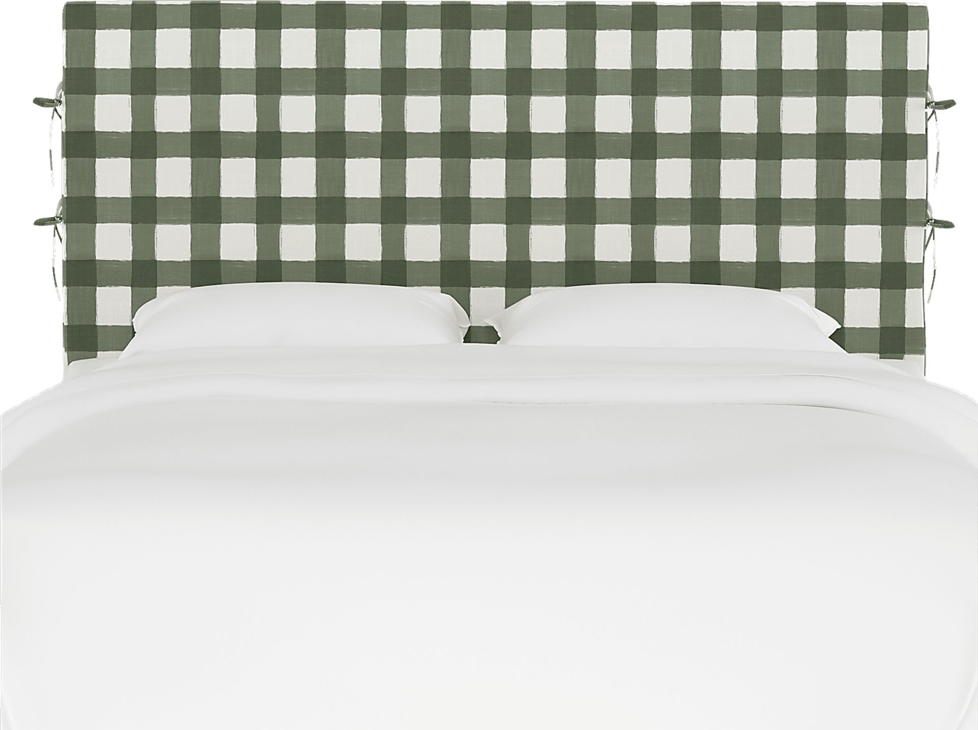 Deep Forest Sage Queen Upholstered Headboard - Image 2