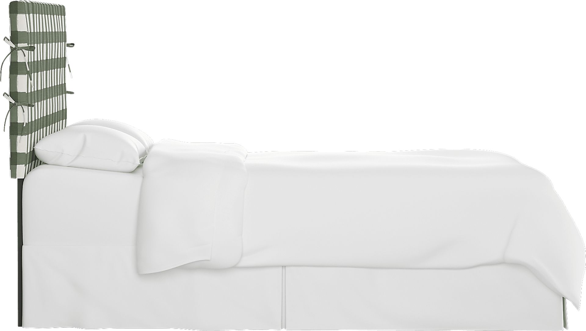 Deep Forest Sage Queen Upholstered Headboard - Image 3