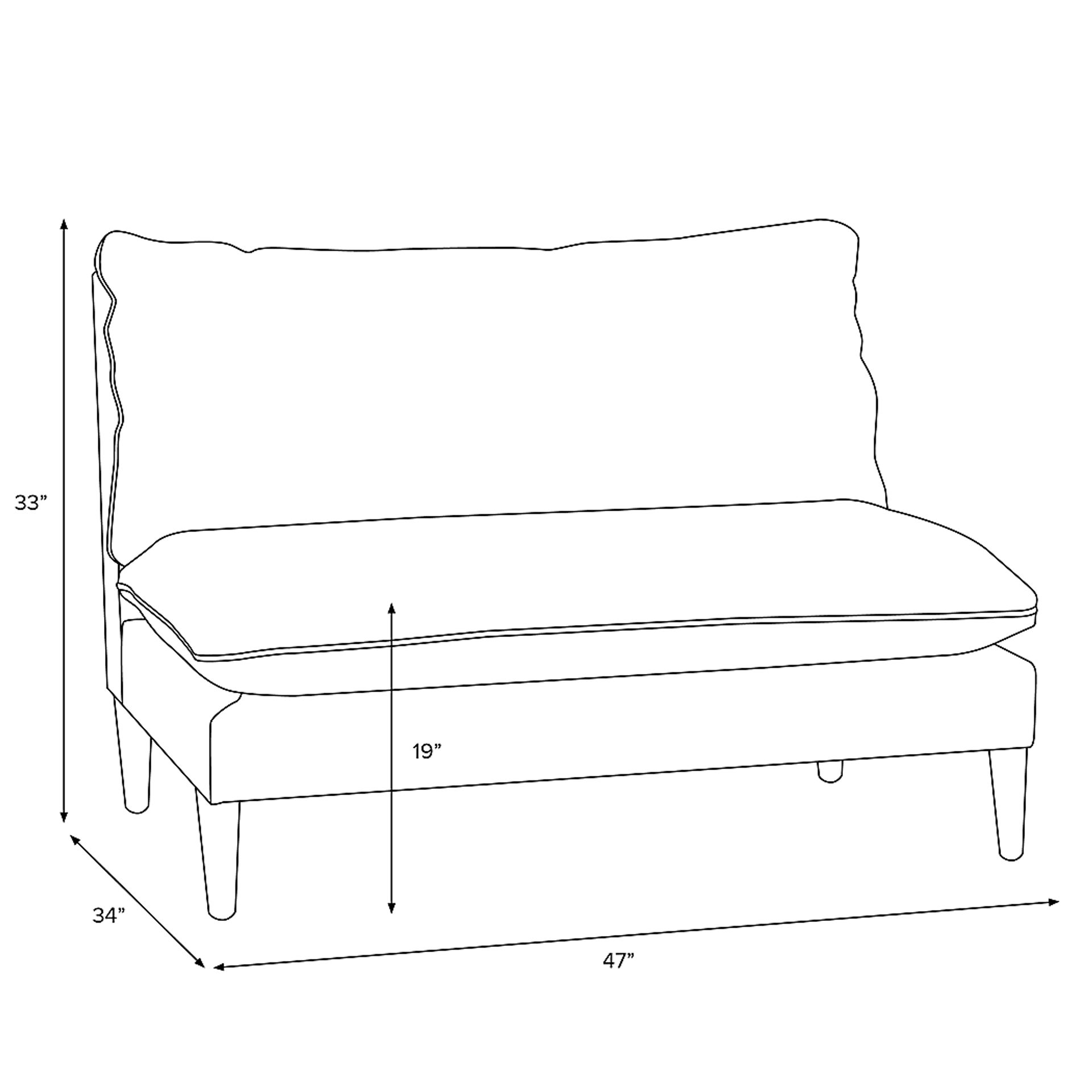 Deep Forest Sage Settee - Image 6