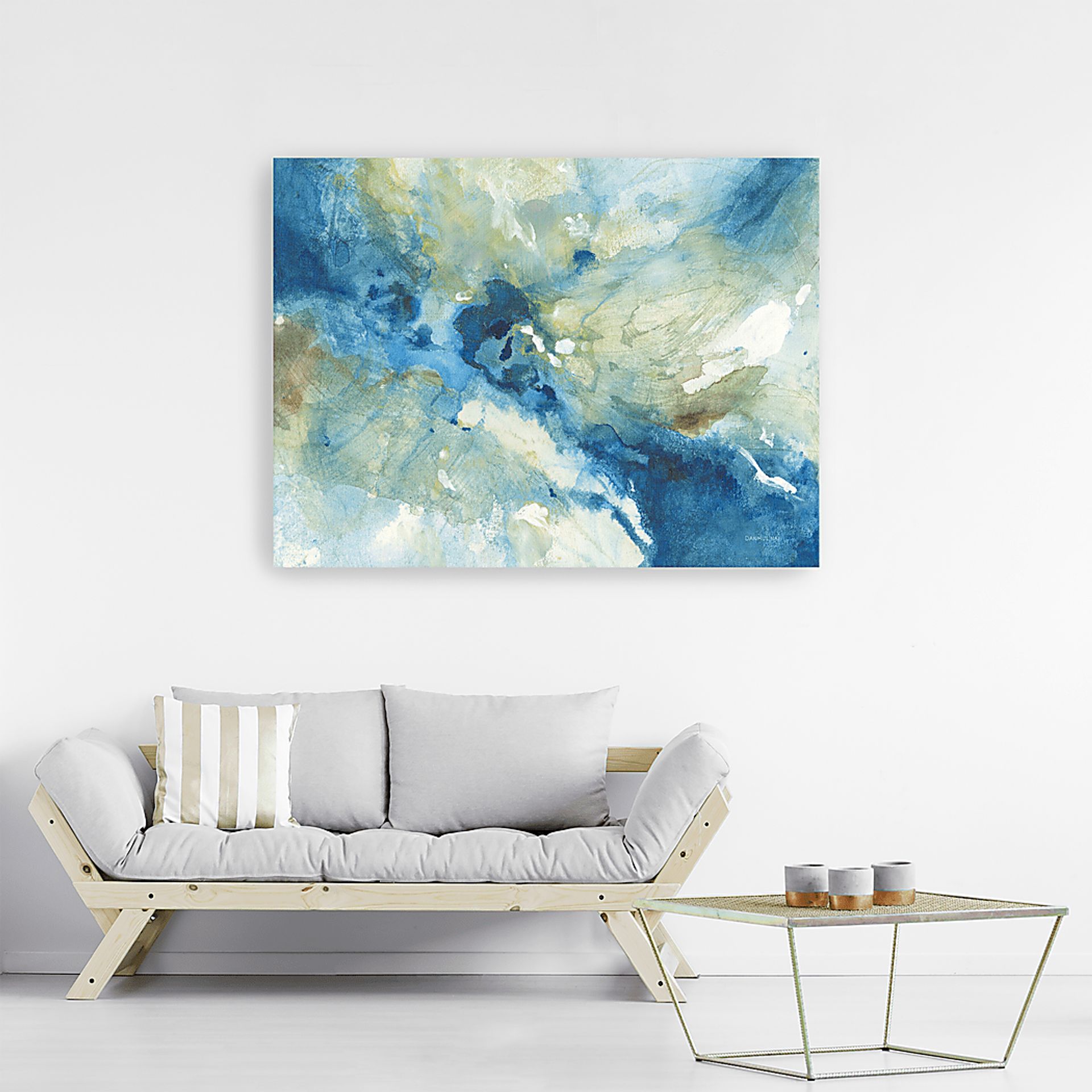 Deep Streams Blue Artwork - Image 3
