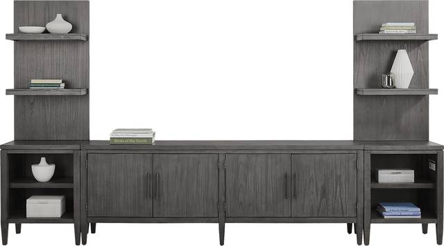 Deer Mountain Gray 3 Pc Wall Unit with 85 in. Console - Thumbnail - Image 2