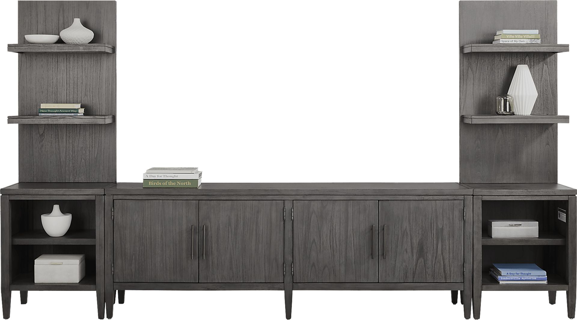 Deer Mountain Gray 3 Pc Wall Unit with 85 in. Console - Image 2