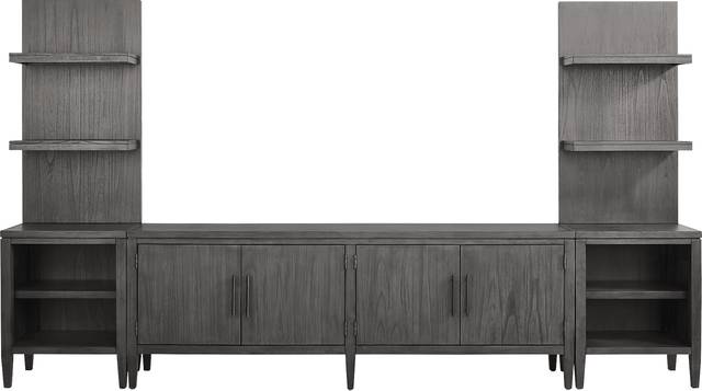 Deer Mountain Gray 3 Pc Wall Unit with 85 in. Console - Thumbnail - Image 1