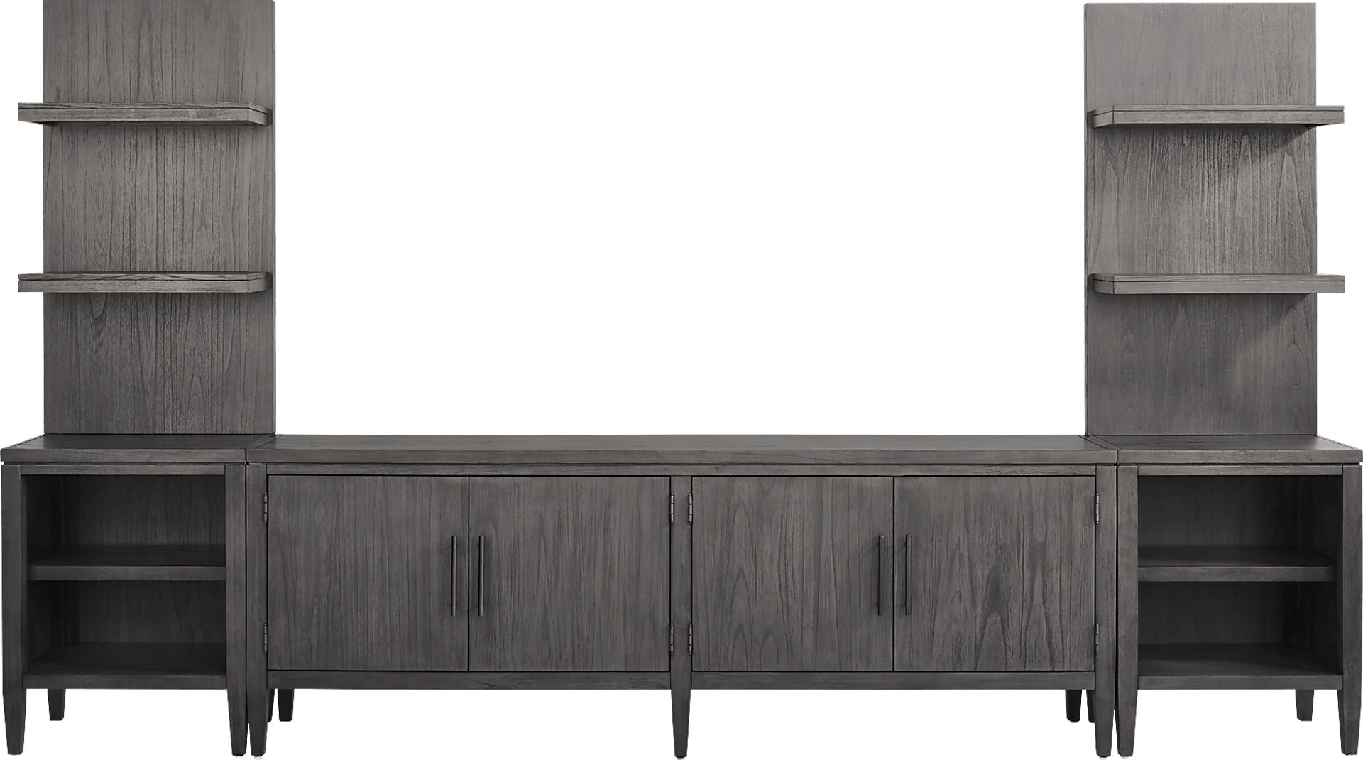 Deer Mountain Gray 3 Pc Wall Unit with 85 in. Console - Image 1