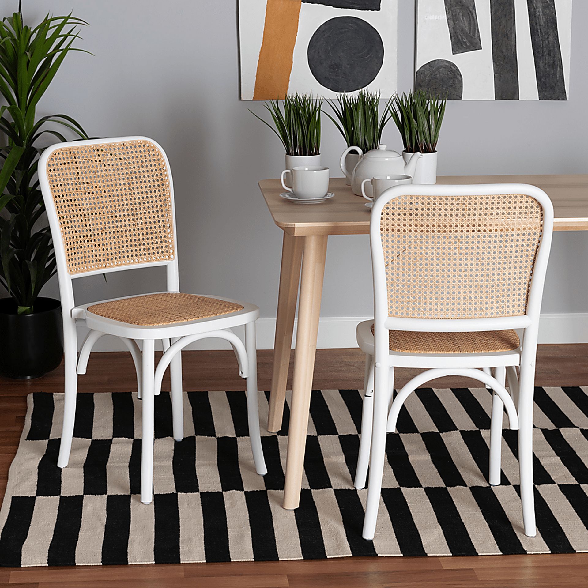 Deercrest White Dining Chair, Set of 2 - Image 2