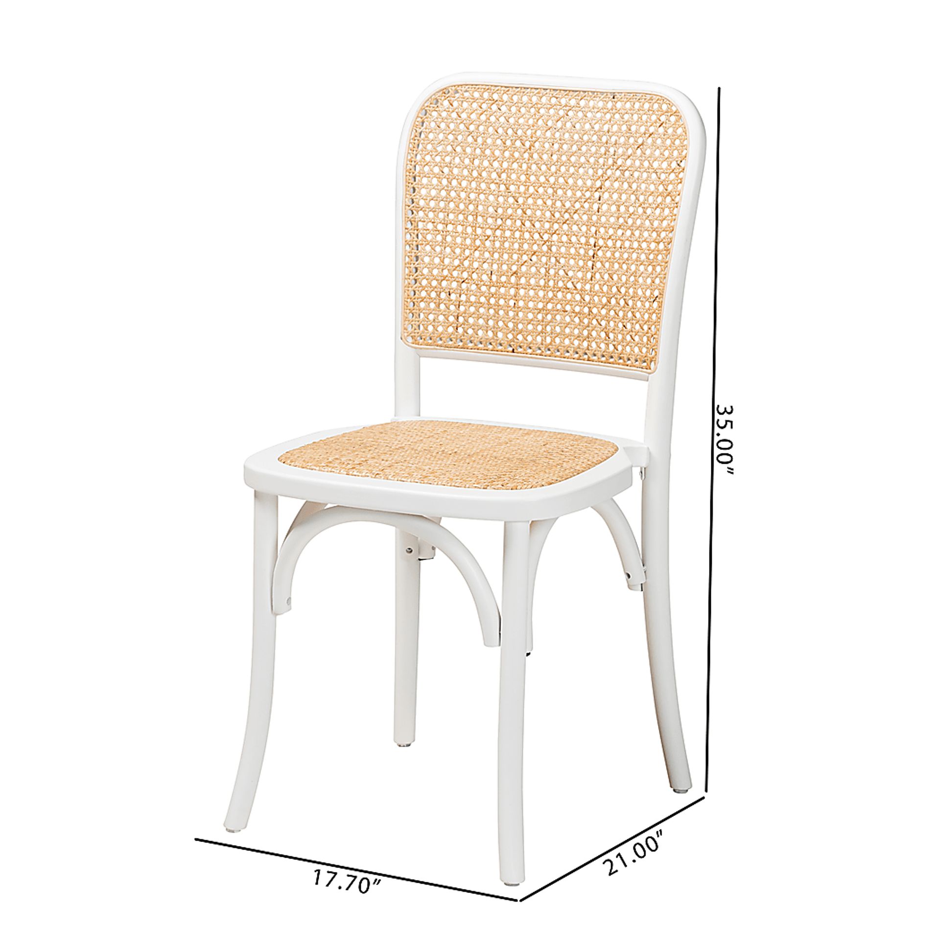 Deercrest White Dining Chair, Set of 2 - Image 8