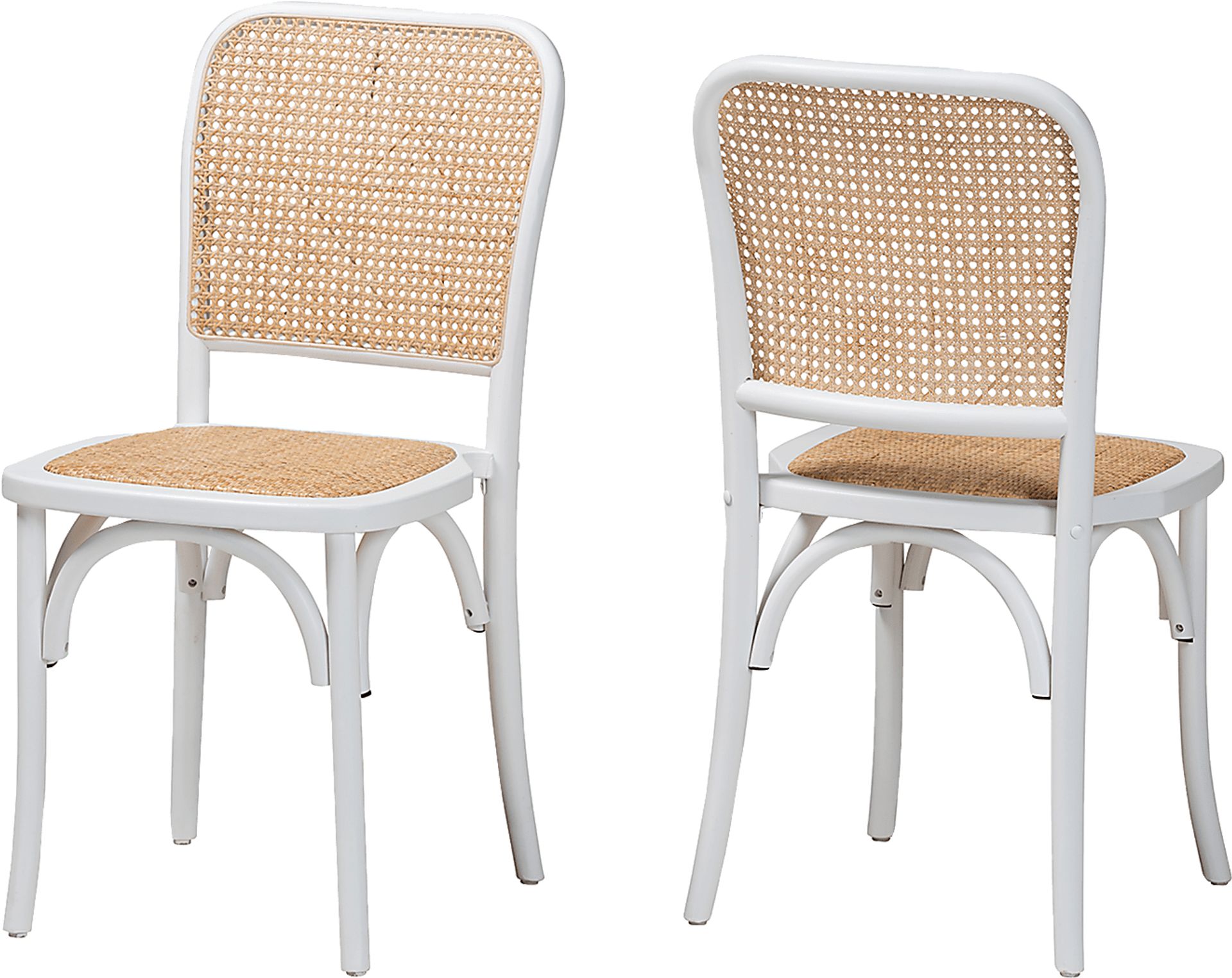 Deercrest White Dining Chair, Set of 2 - Image 1
