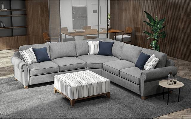 Deermeadow Gray Cocktail Ottoman - Thumbnail - Image 4