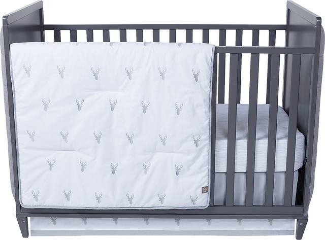 Deerville Gray 3 Pc Baby Bedding Set - Thumbnail - Image 3