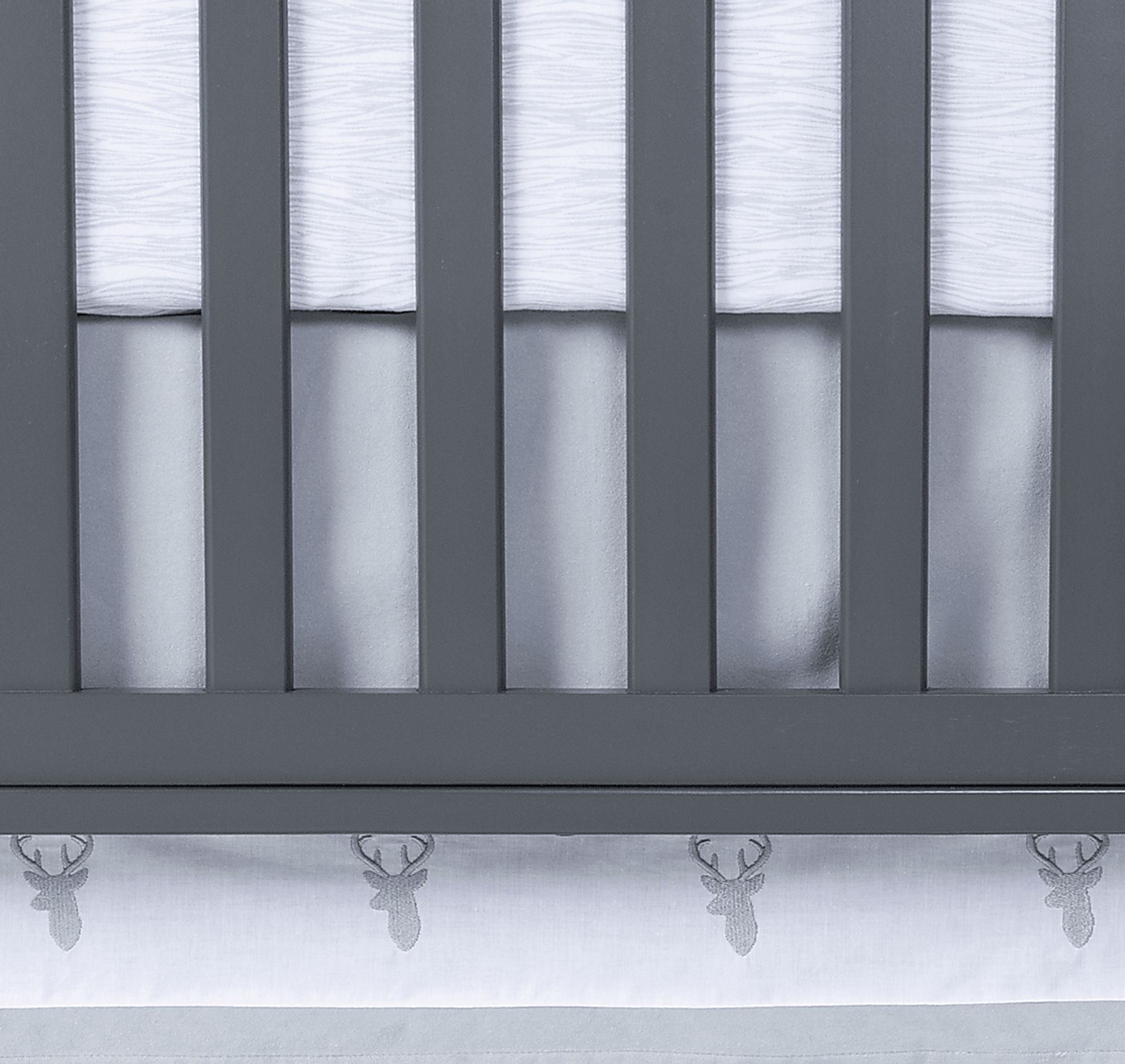 Deerville Gray 3 Pc Baby Bedding Set - Image 6