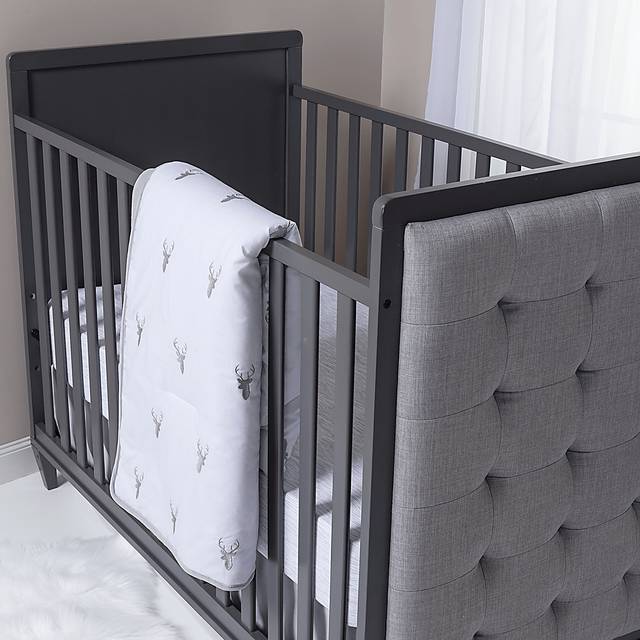 Deerville Gray 3 Pc Baby Bedding Set - Thumbnail - Image 9
