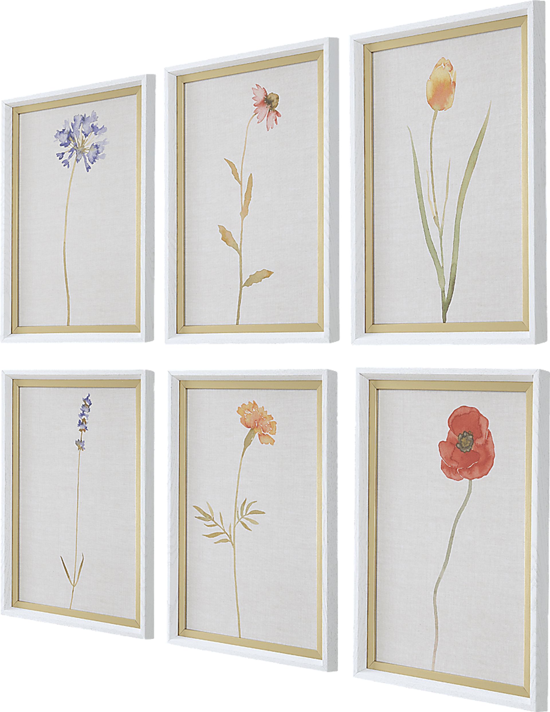 Deffi White Artwork, Set of 6 - Image 3