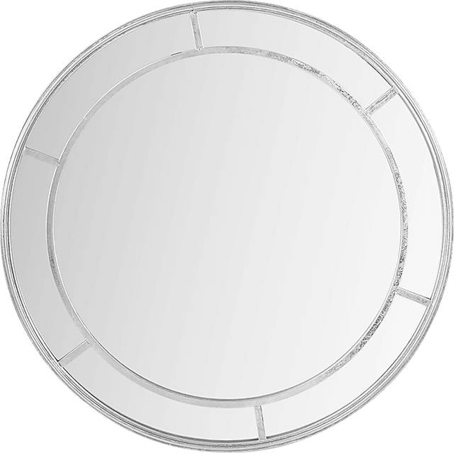 Defremery Silver Round Wall Mirror - Thumbnail - Image 1