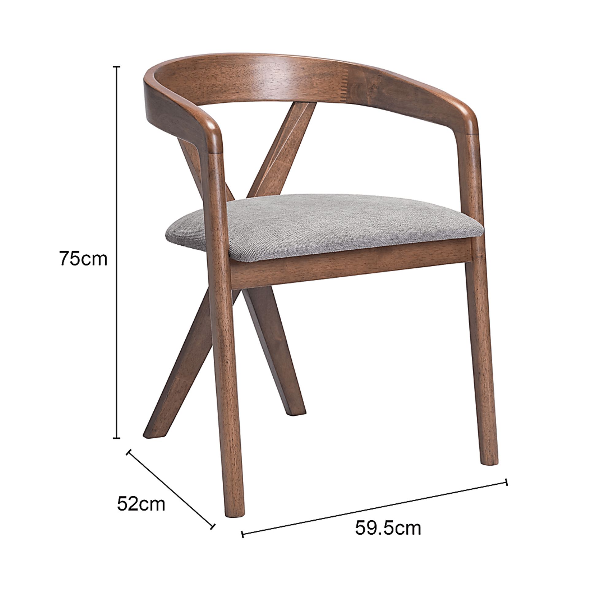 Degne Gray Dining Chair - Image 3
