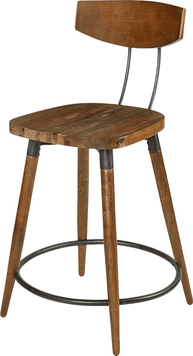 Degraw Brown Counter Height Stool - Thumbnail - Image 1