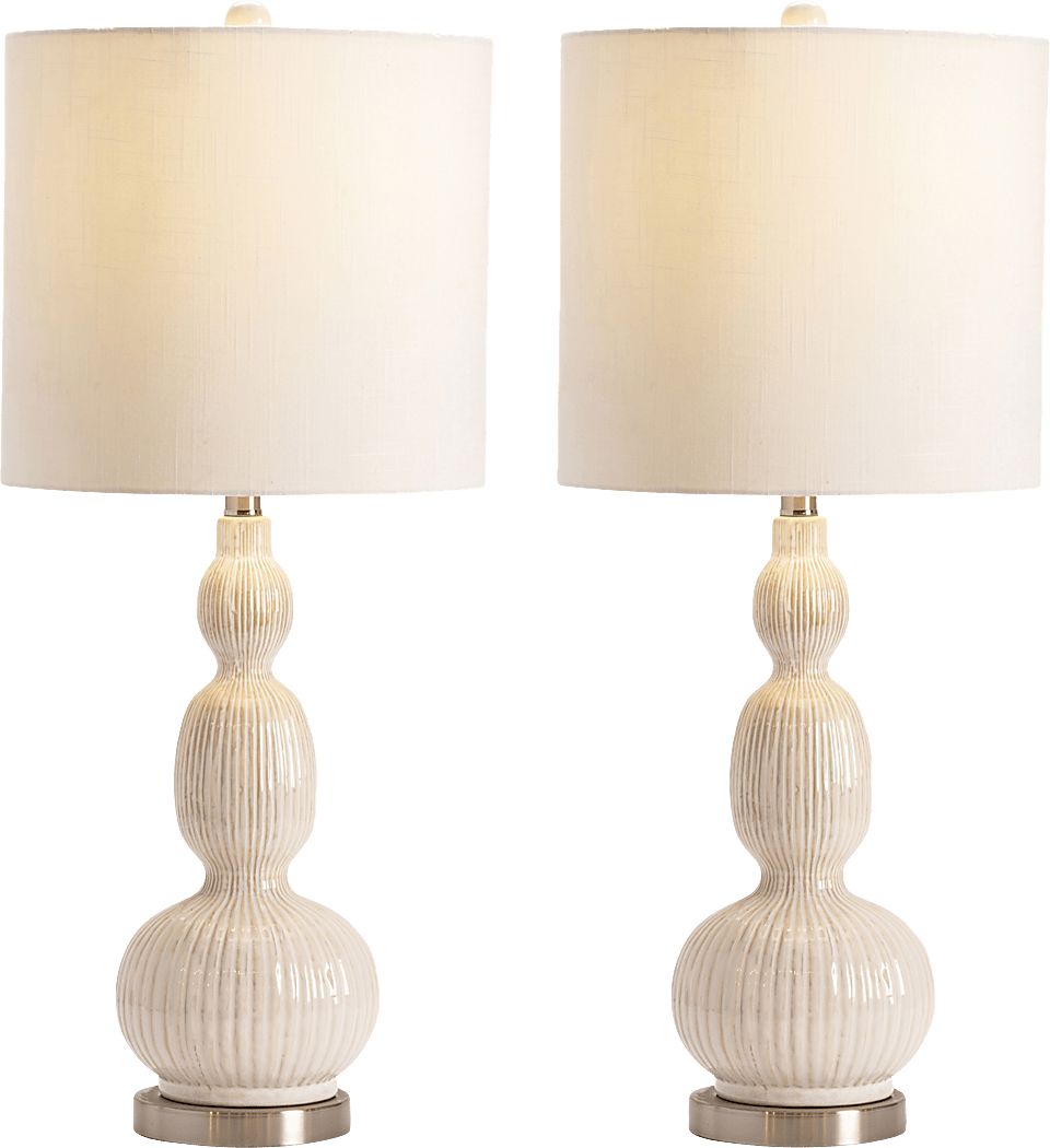 Dehon Creek White Lamp Set of 2
