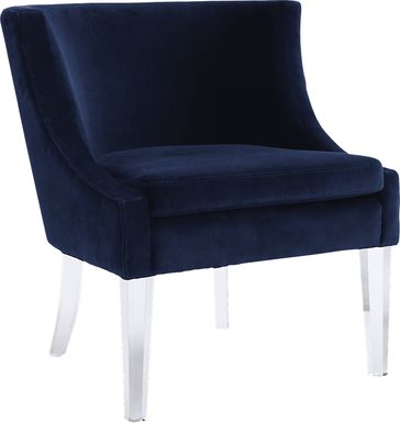 Deidre Blue Accent Chair