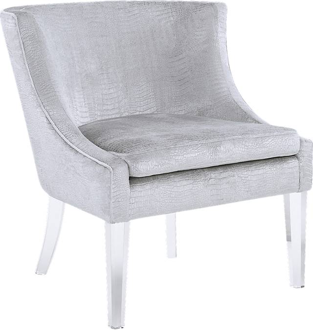 Deidre Silver Accent Chair - Thumbnail - Image 1