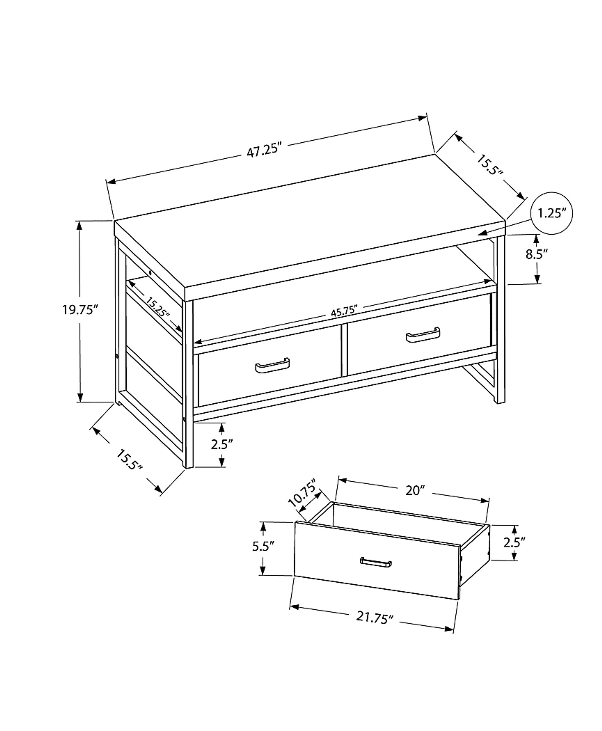 Deike Taupe 47 in. Console - Image 4