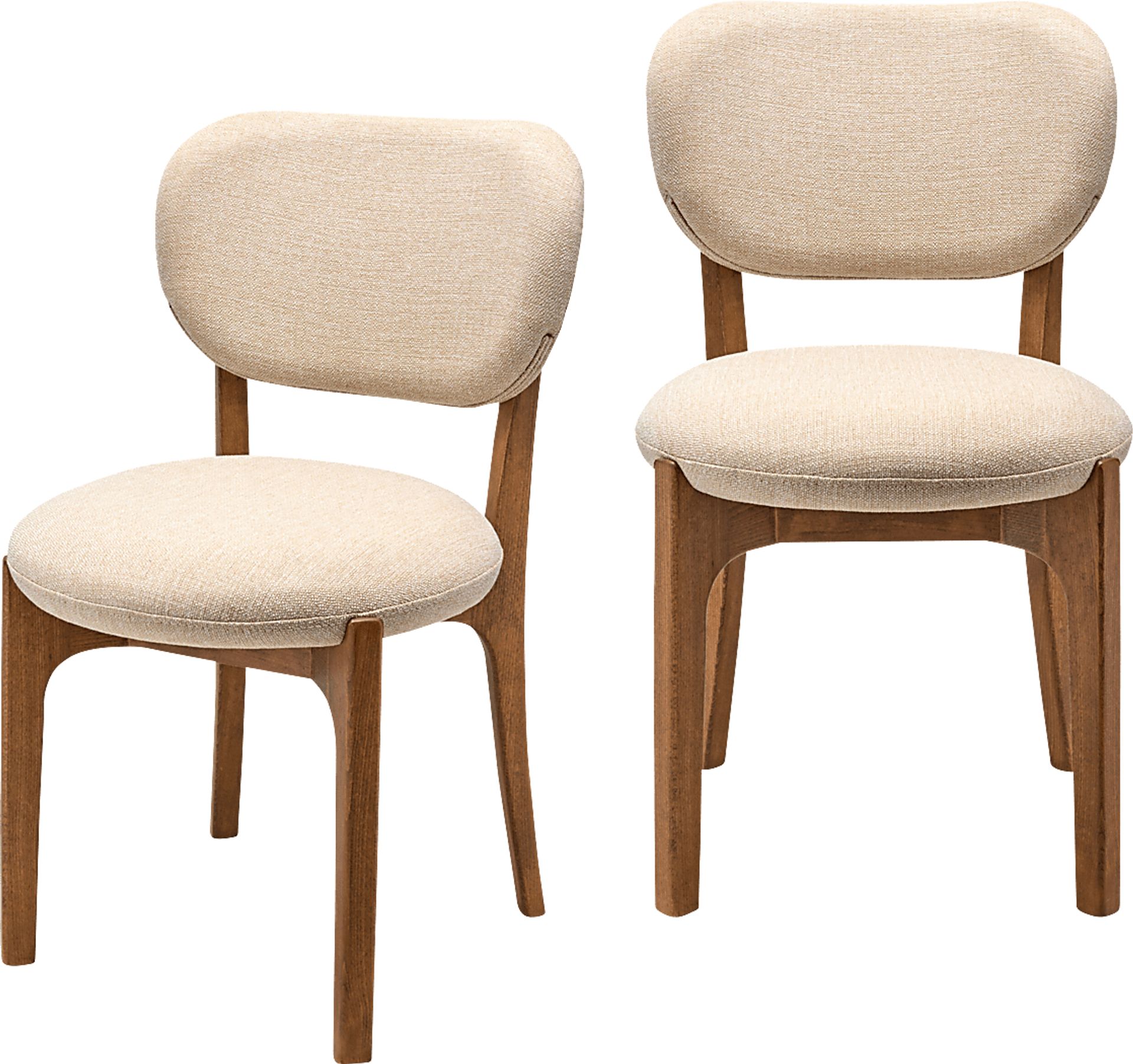 Deimo Cream Side Chair, Set of 2 - Image 1