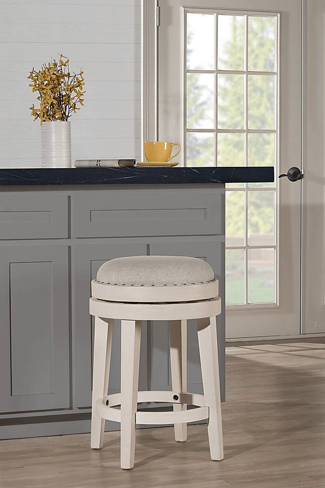 Deines White Swivel Counter Height Stool - Thumbnail - Image 5