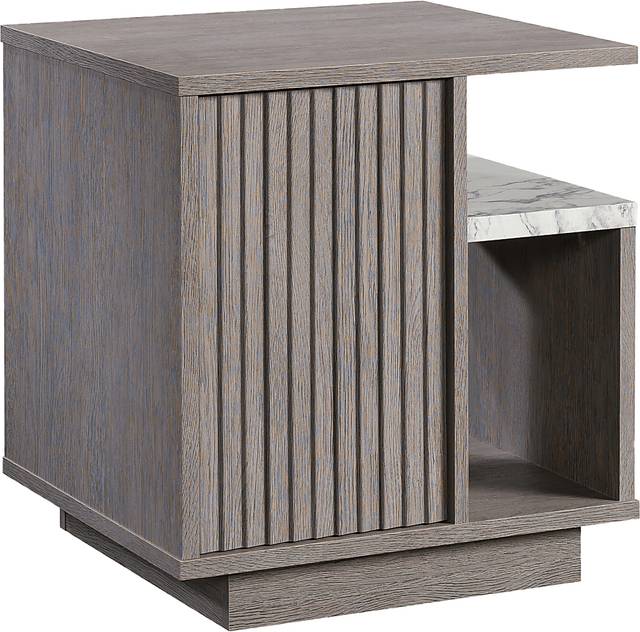 Deirdra Gray Nightstand - Thumbnail - Image 1