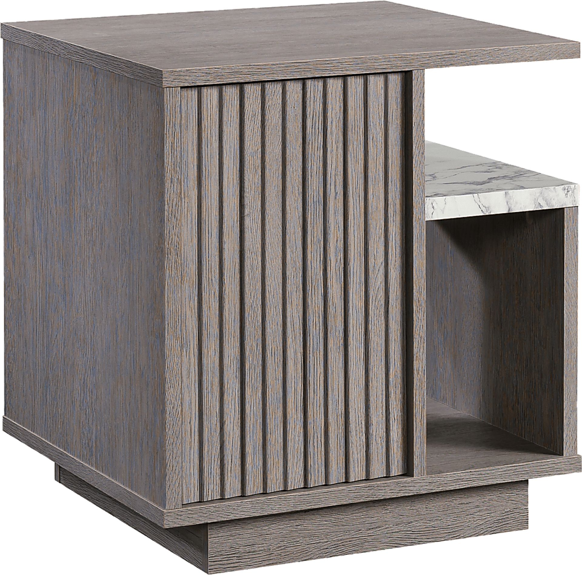 Deirdra Gray Nightstand - Image 1
