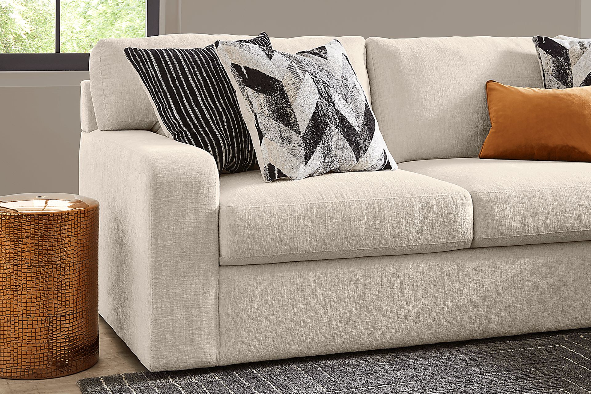 Dekker Park Beige 2 Pc Sectional - Image 4