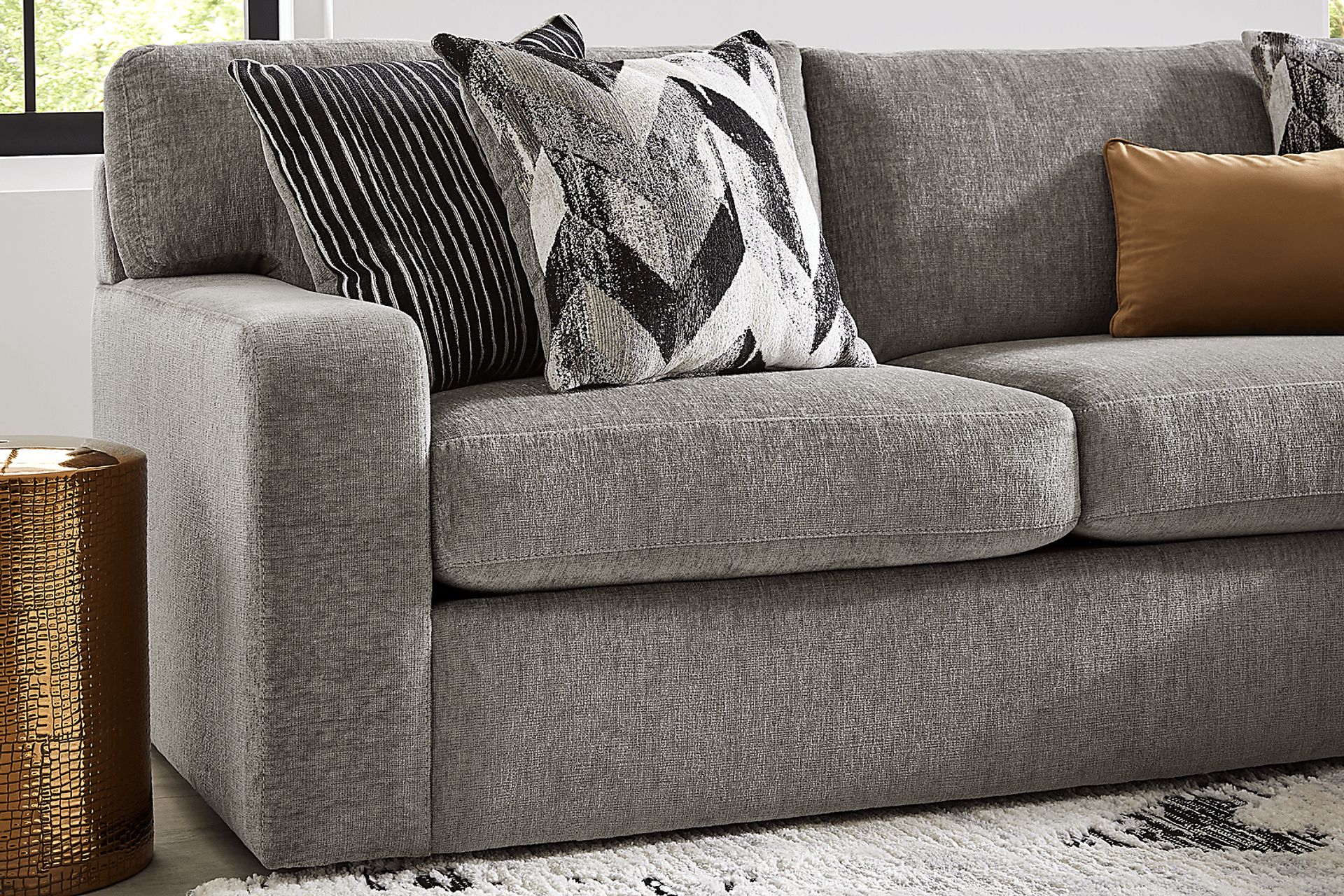 Dekker Park Gray 2 Pc Sectional - Image 4