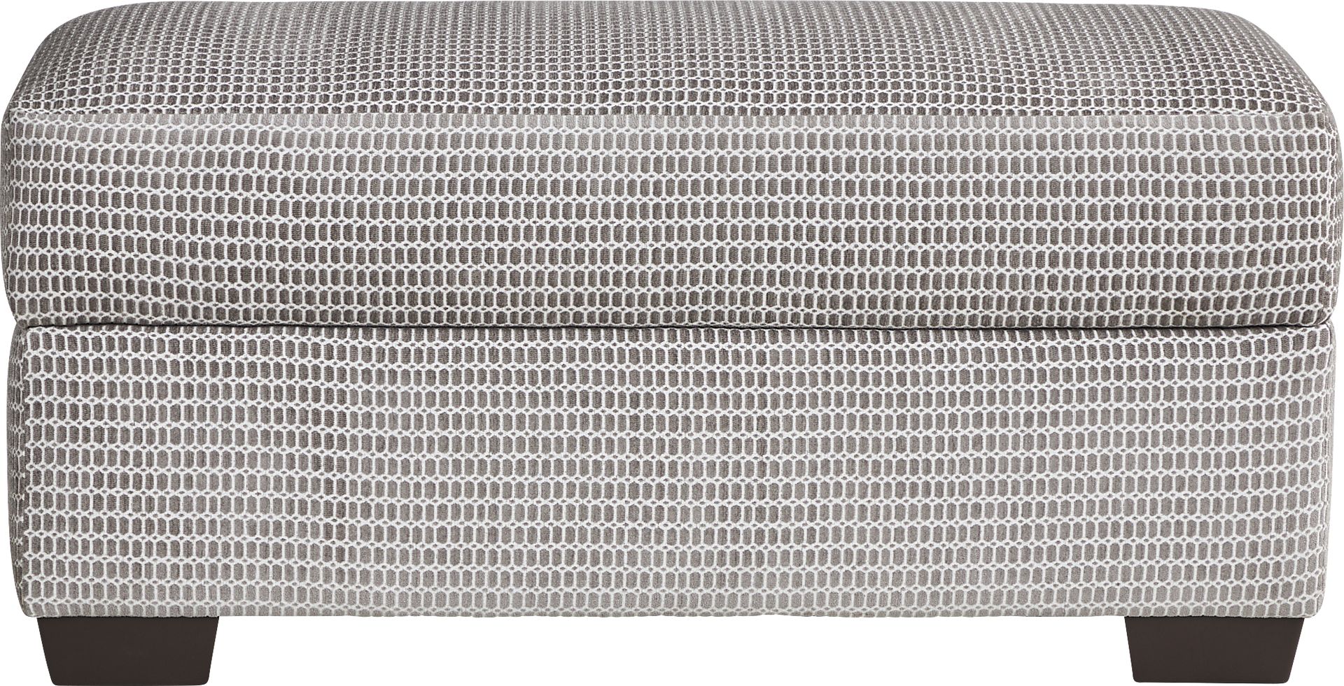 Dekker Park Gray Storage Ottoman - Image 2