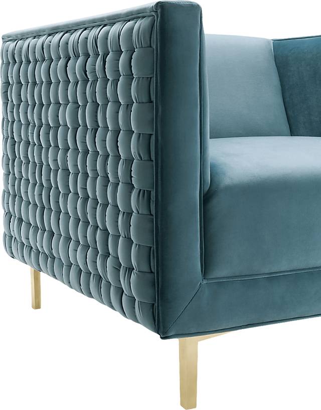 Del Ann Blue Accent Chair - Thumbnail - Image 4
