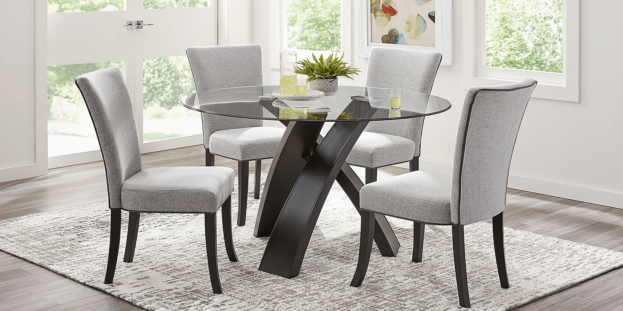 5 pc discount round dining set