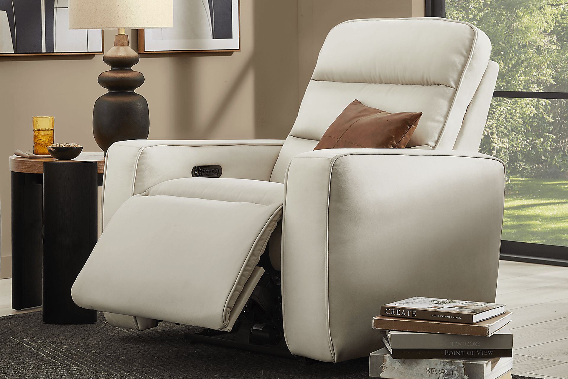 Del Mar Ivory Dual Power Recliner - Image 5