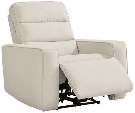 Del Mar Ivory Dual Power Recliner