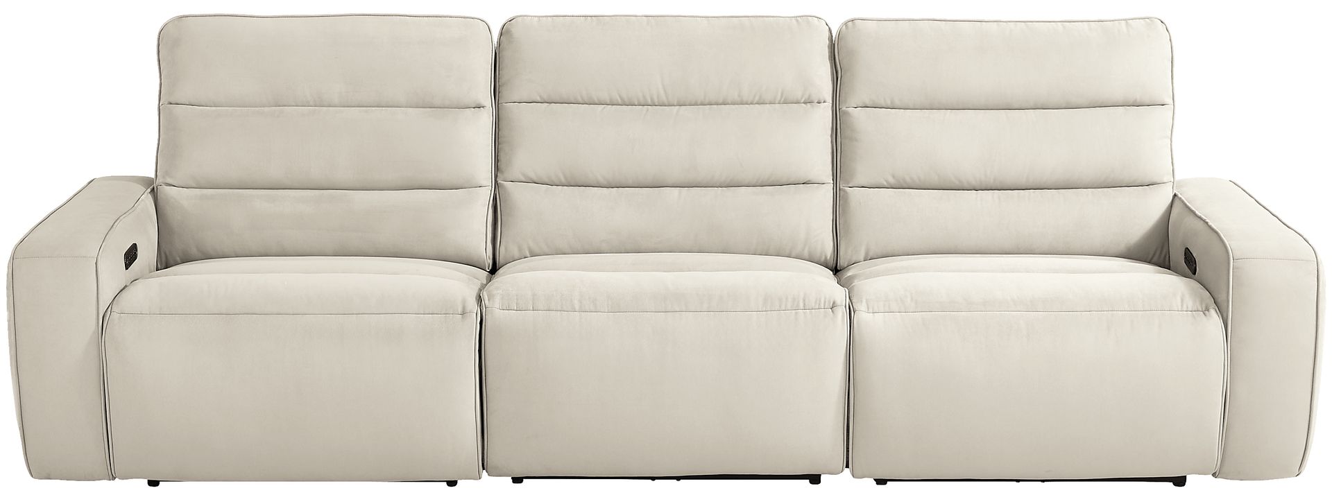 Del Mar Ivory Dual Power Sofa - Image 3