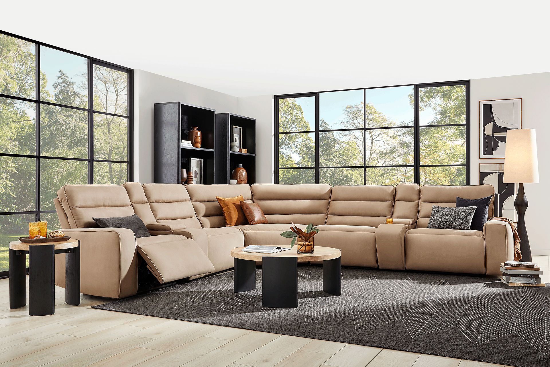 Del Mar Sand 7 Pc Dual Power Sectional - Image 2